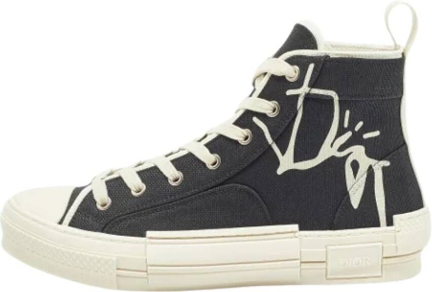 Dior Vintage Pre-owned Canvas sneakers Black Heren