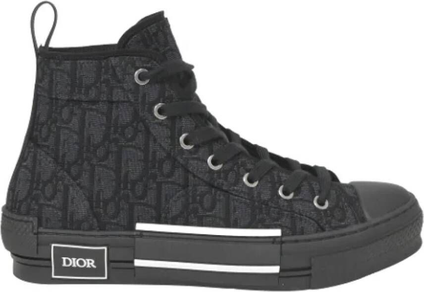 Dior Vintage Pre-owned Canvas sneakers Black Heren