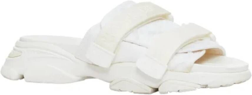 Dior Vintage Pre-owned Cotton sandals White Dames