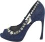 Dior Vintage Pre-owned Denim heels Blue Dames - Thumbnail 1