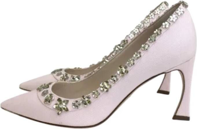 Dior Vintage Pre-owned Denim heels Pink Dames