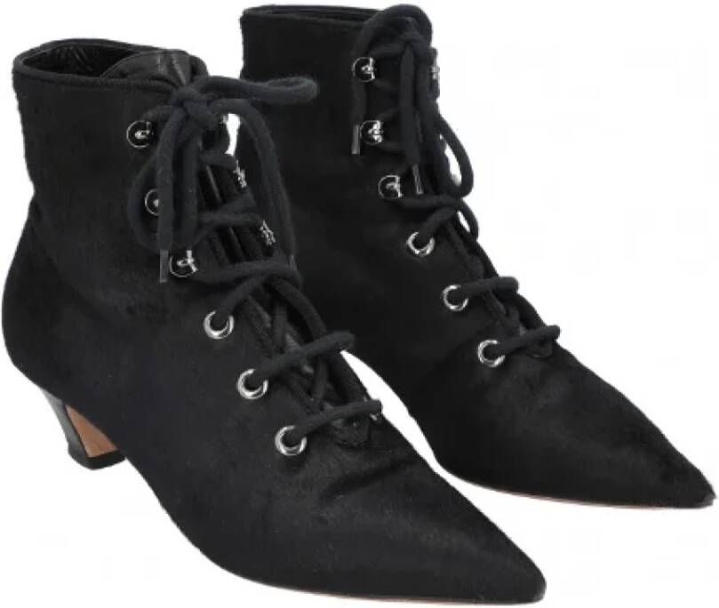 Dior Vintage Pre-owned Fabric boots Black Dames