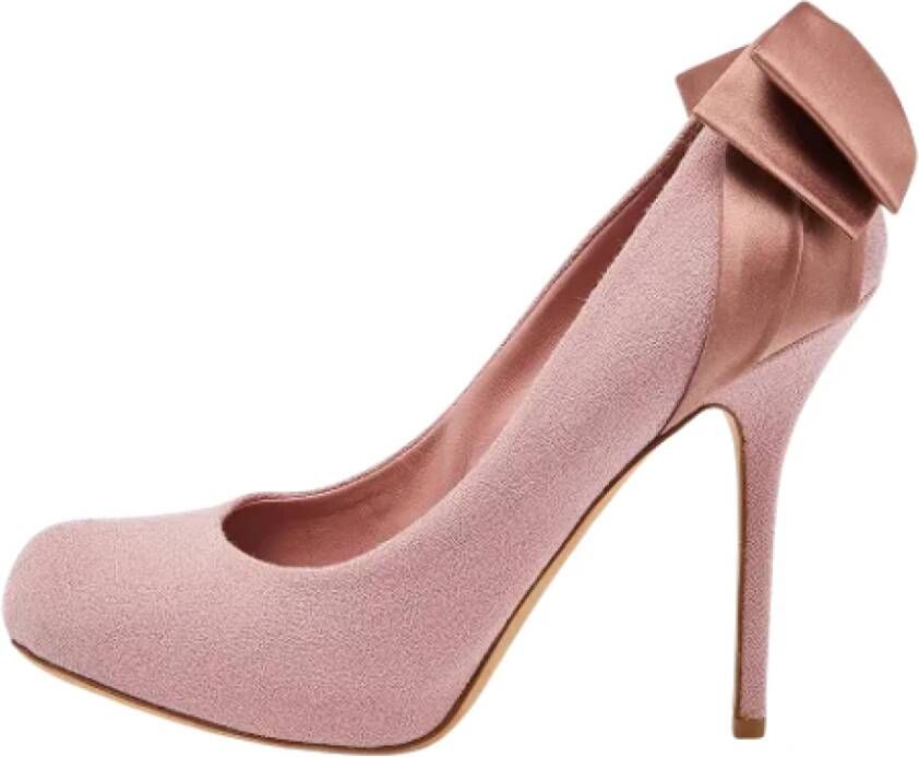Dior Vintage Pre-owned Fabric heels Pink Dames