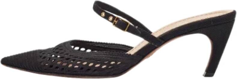 Dior Vintage Pre-owned Fabric sandals Black Dames