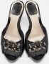 Dior Vintage Pre-owned Fabric sandals Black Dames - Thumbnail 1
