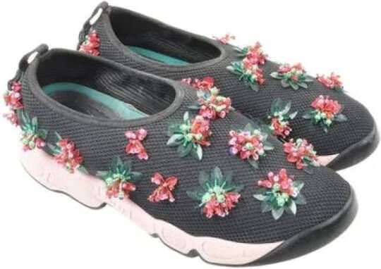 Dior Vintage Pre-owned Fabric sneakers Black Dames