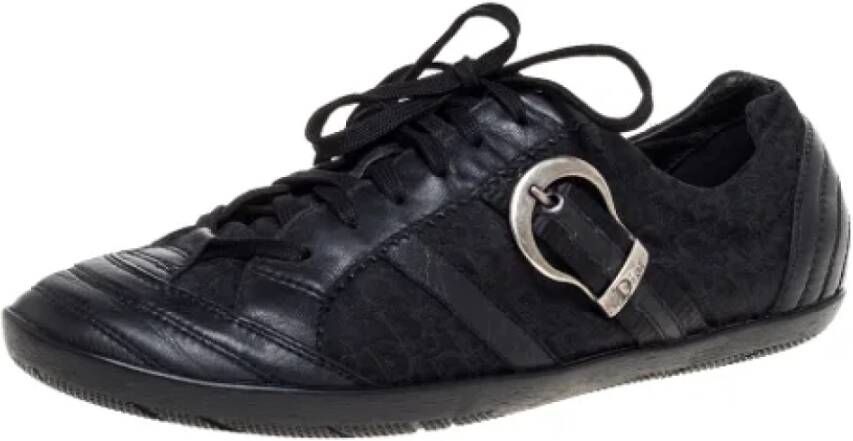 Dior Vintage Pre-owned Fabric sneakers Black Heren