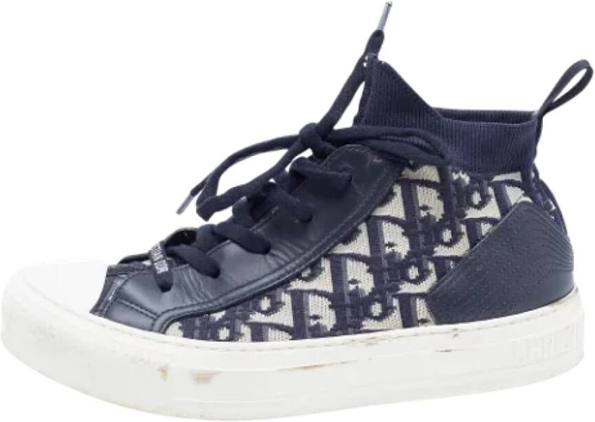 Dior Vintage Pre-owned Fabric sneakers Blue Dames