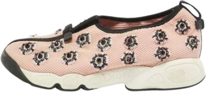 Dior Vintage Pre-owned Fabric sneakers Pink Dames