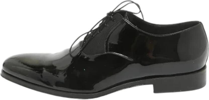 Dior Vintage Pre-owned Leather flats Black Heren