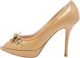 Dior Vintage Pre-owned Leather heels Beige Dames - Thumbnail 1