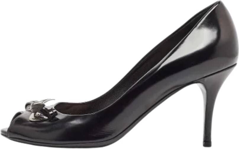 Dior Vintage Pre-owned Leather heels Black Dames