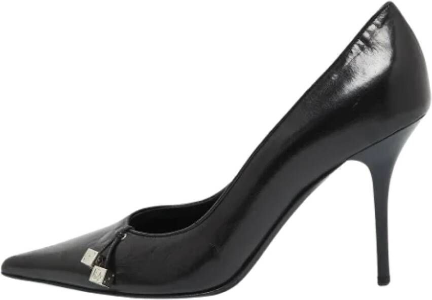 Dior Vintage Pre-owned Leather heels Black Dames