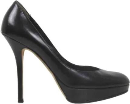 Dior Vintage Pre-owned Leather heels Black Dames
