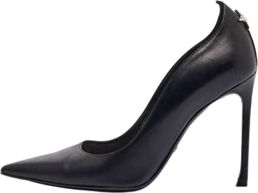 Dior Vintage Pre-owned Leather heels Black Dames