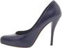 Dior Vintage Pre-owned Leather heels Blue Dames - Thumbnail 1