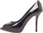 Dior Vintage Pre-owned Leather heels Blue Dames - Thumbnail 1