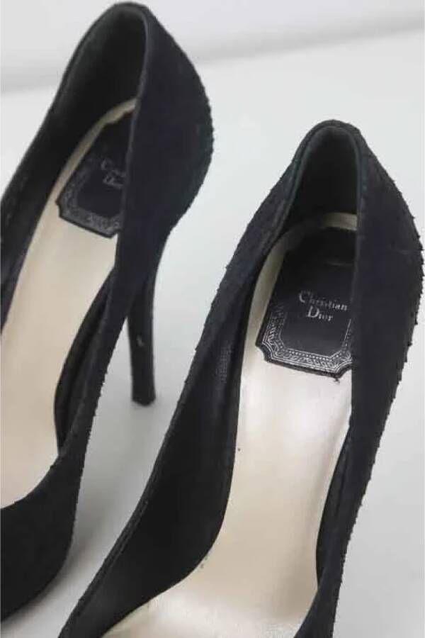 Dior Vintage Pre-owned Leather heels Blue Dames