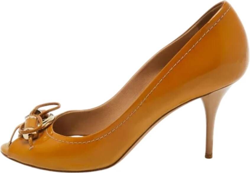 Dior Vintage Pre-owned Leather heels Brown Dames