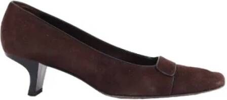 Dior Vintage Pre-owned Leather heels Brown Dames