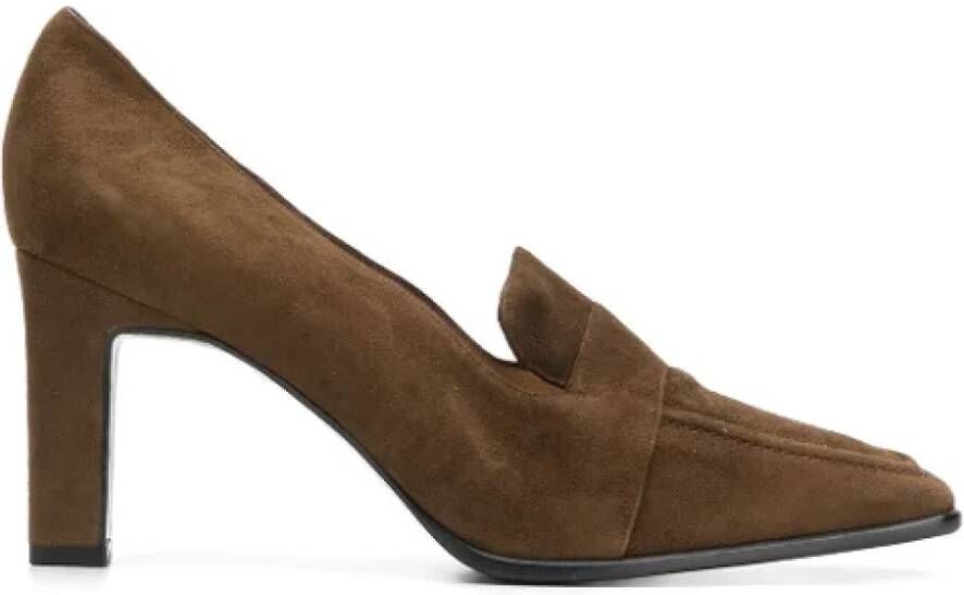 Dior Vintage Pre-owned Leather heels Brown Dames
