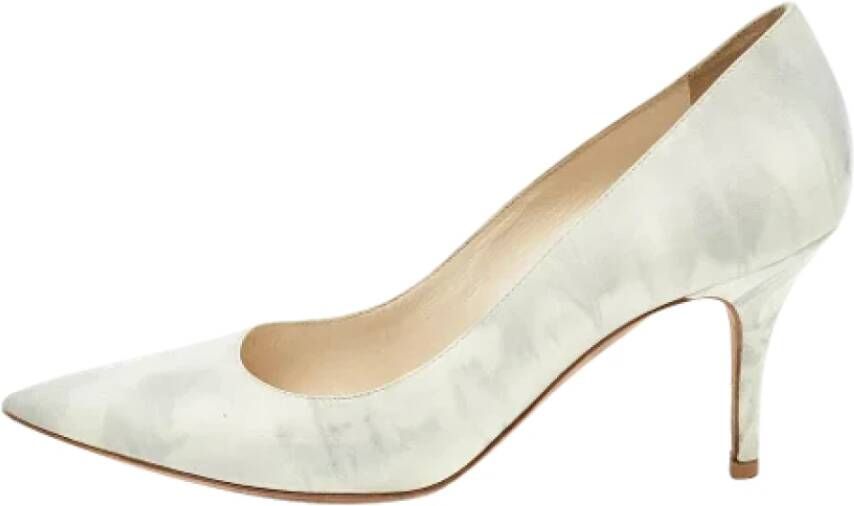 Dior Vintage Pre-owned Leather heels Gray Dames