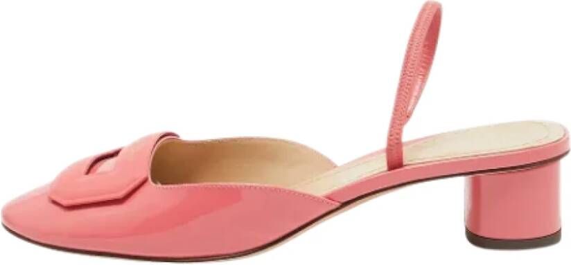 Dior Vintage Pre-owned Leather heels Pink Dames