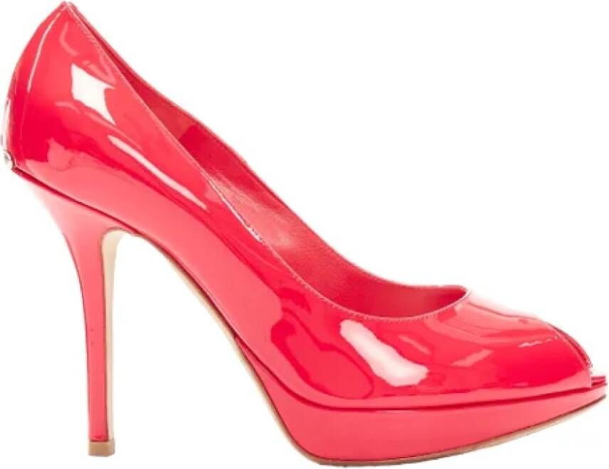 Dior Vintage Pre-owned Leather heels Pink Dames