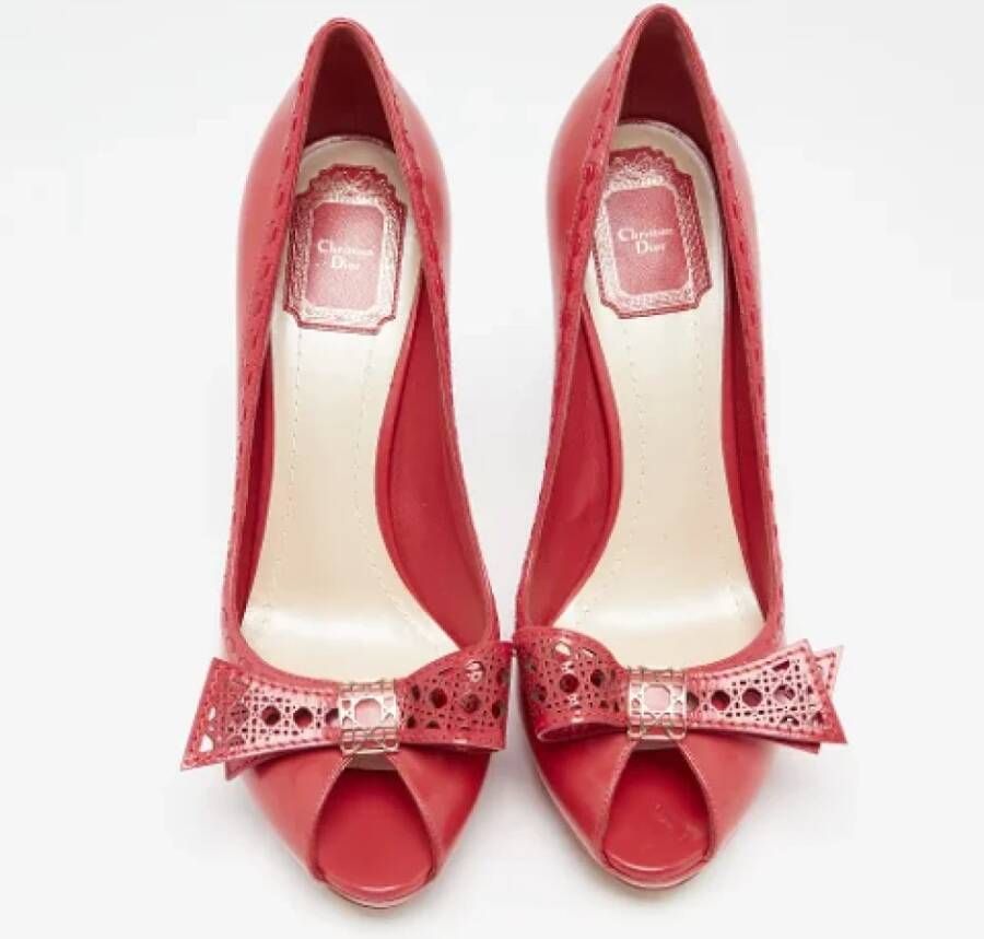 Dior Vintage Pre-owned Leather heels Red Dames