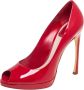 Dior Vintage Pre-owned Leather heels Red Dames - Thumbnail 1