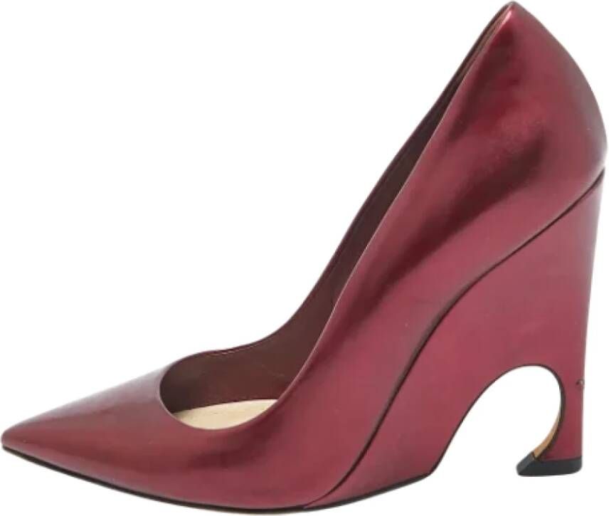 Dior Vintage Pre-owned Leather heels Red Dames