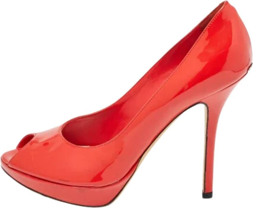 Dior Vintage Pre-owned Leather heels Red Dames