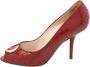 Dior Vintage Pre-owned Leather heels Red Dames - Thumbnail 1