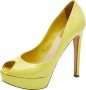 Dior Vintage Pre-owned Leather heels Yellow Dames - Thumbnail 1