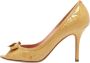 Dior Vintage Pre-owned Leather heels Yellow Dames - Thumbnail 1