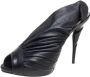 Dior Vintage Pre-owned Leather sandals Black Dames - Thumbnail 1