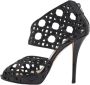 Dior Vintage Pre-owned Leather sandals Black Dames - Thumbnail 1
