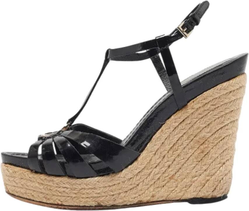 Dior Vintage Pre-owned Leather sandals Black Dames