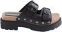Dior Vintage Pre-owned Leather sandals Black Dames - Thumbnail 1