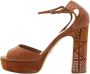Dior Vintage Pre-owned Leather sandals Brown Dames - Thumbnail 1