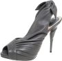 Dior Vintage Pre-owned Leather sandals Gray Dames - Thumbnail 1