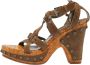 Dior Vintage Pre-owned Leather sandals Green Dames - Thumbnail 1