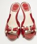 Dior Vintage Pre-owned Leather sandals Red Dames - Thumbnail 1