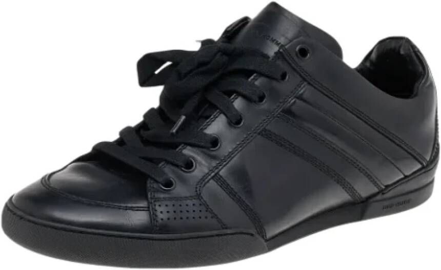 Dior Vintage Pre-owned Leather sneakers Black Dames