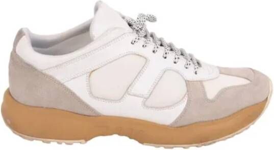 Dior Vintage Pre-owned Leather sneakers Gray Heren