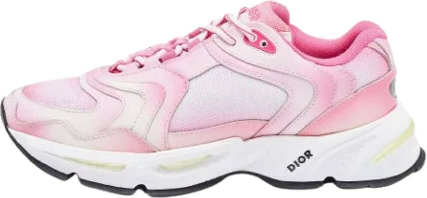Dior Vintage Pre-owned Leather sneakers Pink Dames