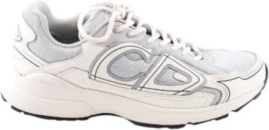 Dior Vintage Pre-owned Leather sneakers White Heren