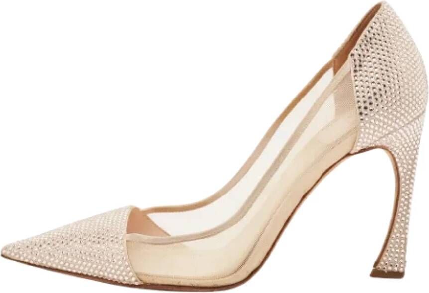 Dior Vintage Pre-owned Mesh heels Pink Dames