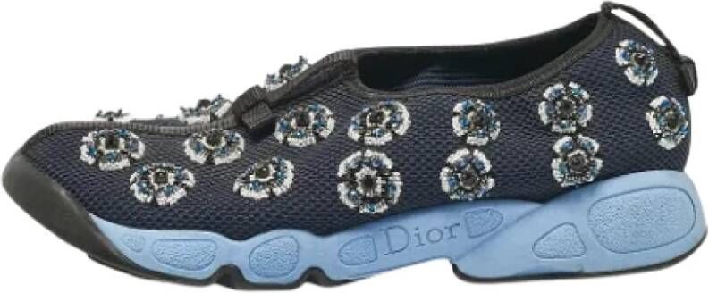 Dior Vintage Pre-owned Mesh sneakers Blue Dames