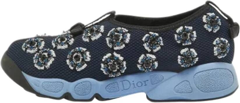 Dior Vintage Pre-owned Mesh sneakers Blue Dames